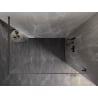 Mexen Lunar Duschwand Walk-in rechts 110 x 200 cm, transparent 8 mm, gebürstetes Gun Grau - 830-110-000-66-00-P