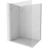 Mexen Lunar L Duschwand Walk-in links 70 x 200 cm, transparent 8 mm, gold - 830L-070-000-50-00-L