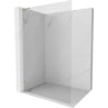 Mexen Lunar L Duschwand Walk-in links 80 x 200 cm, transparent 8 mm, Gold - 830L-080-000-50-00-L