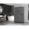 Mexen Kioto freistehende Duschwand 100 x 200 cm, Graphit 8 mm, Chrom - 800-100-002-01-40
