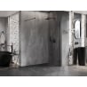 Mexen Lunar Duschwand Walk-in rechts 60 x 200 cm, transparent 8 mm, schwarz - 830-060-000-70-00-P