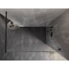 Mexen Lunar Duschwand Walk-in rechts 80 x 200 cm, transparent 8 mm, schwarz - 830-080-000-70-00-P