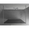 Mexen Kioto freistehende Duschwand 110 x 200 cm, Graphit 8 mm, Chrom - 800-110-002-01-40
