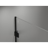 Mexen Lunar Duschwand Walk-in rechts 110 x 200 cm, transparent 8 mm, schwarz - 830-110-000-70-00-P