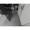 Mexen Kioto freistehende Duschwand 110 x 200 cm, grafit 8 mm, gold - 800-110-002-50-40