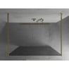 Mexen Kioto freistehende Duschwand 110 x 200 cm, grafit 8 mm, gold - 800-110-002-50-40