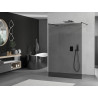 Mexen Kioto freistehende Duschwand 110 x 200 cm, Grafit 8 mm, Schwarz - 800-110-002-70-40