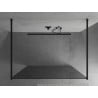 Mexen Kioto freistehende Duschwand 110 x 200 cm, Graphit 8 mm, Schwarz - 800-110-002-70-40