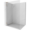 Mexen Lunar L Duschwand Walk-in links 110 x 200 cm, transparent 8 mm, Roségold - 830L-110-000-60-00-L