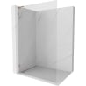 Mexen Lunar L Duschwand Walk-in links 100 x 200 cm, transparent 8 mm, gebürstetes Kupfer - 830L-100-000-65-00-L