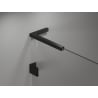 Mexen Lunar L Duschwand Walk-in links 100 x 200 cm, transparent 8 mm, schwarz - 830L-100-000-70-00-L