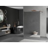 Mexen Kioto freistehende Duschwand 120 x 200 cm, Spiegel 8 mm, Roségold - 800-120-002-60-50
