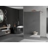 Mexen Kioto freistehende Duschwand 100 x 200 cm, Spiegel 8 mm, Roségold - 800-100-002-60-50