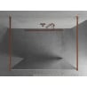 Mexen Kioto freistehende Duschwand 100 x 200 cm, Spiegel 8 mm, Roségold - 800-100-002-60-50