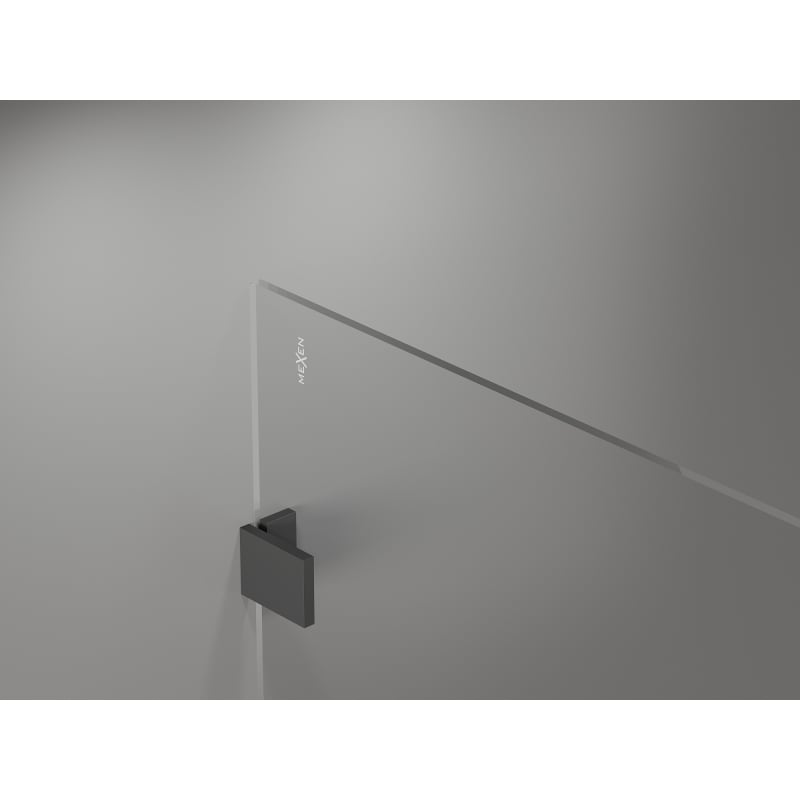 Mexen Lunar Duschwand Walk-in rechts 60 x 200 cm, transparent 8 mm, Gunmetal - 830-060-000-95-00-P