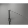 Mexen Lunar Duschwand Walk-in rechts 80 x 200 cm, transparent 8 mm, Gun Metal - 830-080-000-95-00-P