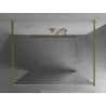 Mexen Kioto freistehende Duschwand 110 x 200 cm, Spiegel 8 mm, gold - 800-110-002-50-50