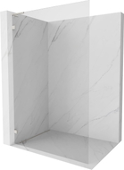 Mexen Lunar L Duschwand Walk-in links 90 x 200 cm, transparent 8 mm, gebürsteter Nickel - 830L-090-000-97-00-L