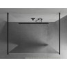 Mexen Kioto Freistehende Duschwand 110 x 200 cm, Spiegelglas 8 mm, schwarz - 800-110-002-70-50