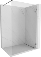 Mexen Lunar Duschwand Walk-in rechts 130 x 200 cm, transparent 8 mm, Gun Metal - 830-130-000-95-00-P
