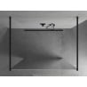 Mexen Kioto freistehende Duschwand 120 x 200 cm, Spiegel 8 mm, schwarz - 800-120-002-70-50