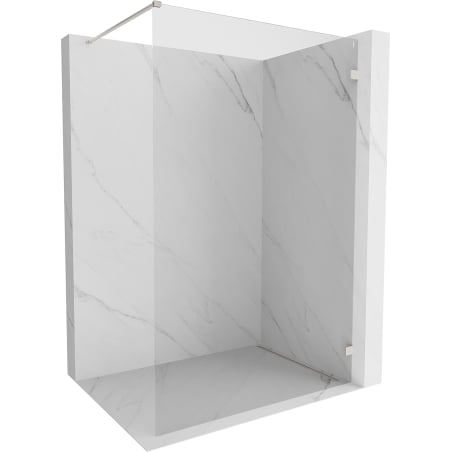 Mexen Lunar Duschwand Walk-In rechts 150 x 200 cm, transparent 8 mm, gebürsteter Nickel - 830-150-000-97-00-P