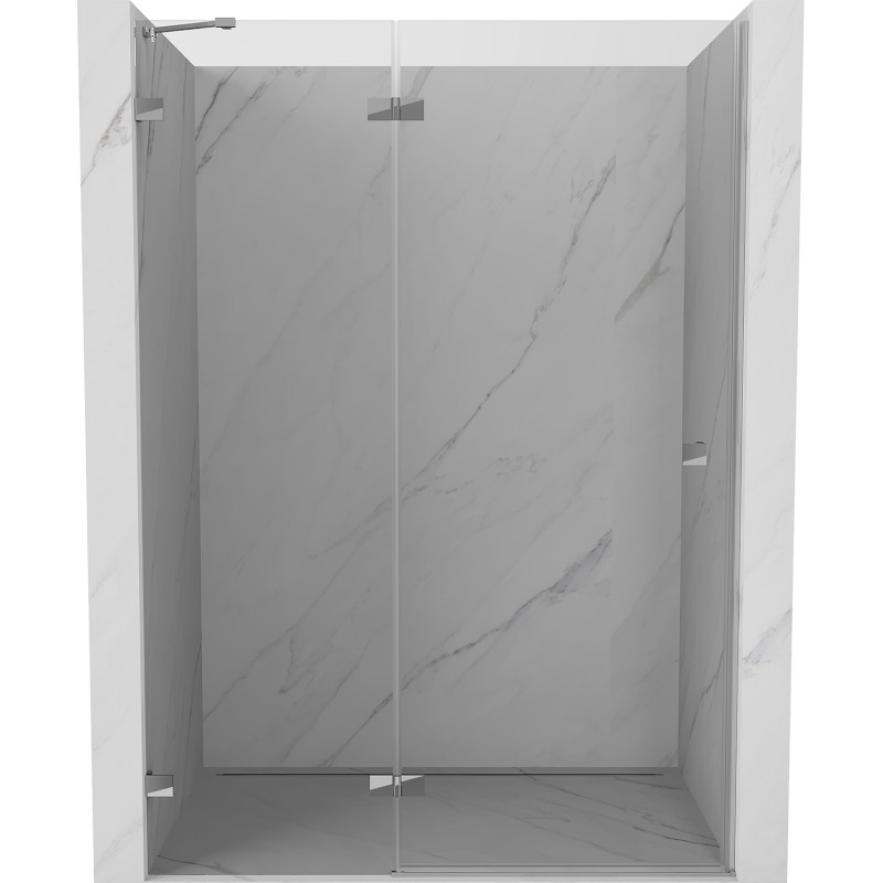 Mexen Lunar Duschschwingtür links 130 cm, Transparent, Chrom - 834-130-000-01-00-L