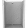 Mexen Lunar Duschschwingtür links 130 cm, Transparent, Chrom - 834-130-000-01-00-L