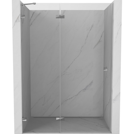 Mexen Lunar Dusch-Schwenktür links 135 cm, transparent, Chrom - 834-135-000-01-00-L