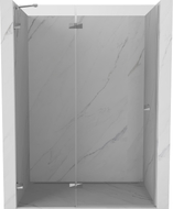 Mexen Lunar Duschdrehtür links 140 cm, transparent, Chrom - 834-140-000-01-00-L