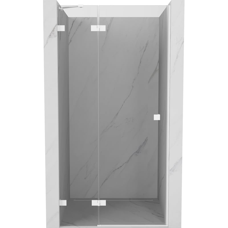 Mexen Lunar Duschdrehtür links 70 cm, transparent, weiß - 834-070-000-20-00-L