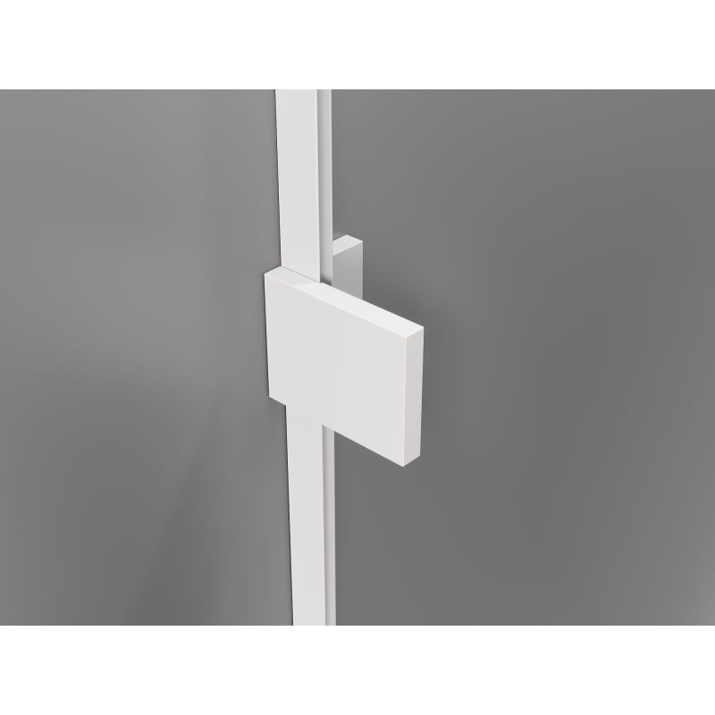 Mexen Lunar Duschschwenktür links 130 cm, transparent, weiß - 834-130-000-20-00-L