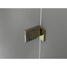 Mexen Lunar Duschdrehtür links 90 cm, transparent, gold - 834-090-000-50-00-L