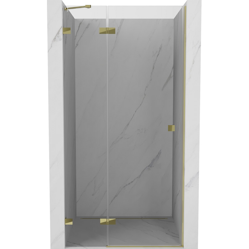 Mexen Lunar Duschschwingtüren links 110 cm, transparent, gold - 834-110-000-50-00-L