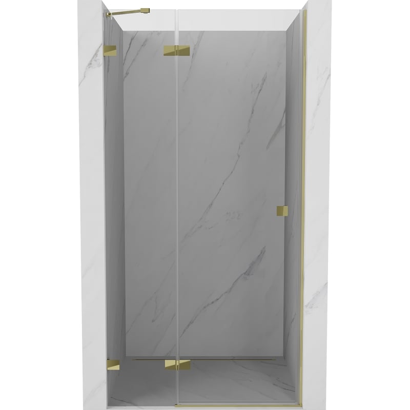 Mexen Lunar Duschkabinentür, links öffnend, 115 cm, transparent, gold - 834-115-000-50-00-L
