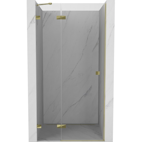 Mexen Lunar Duschschwingtür links 120 cm, transparent, gold - 834-120-000-50-00-L