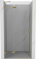 Mexen Lunar Duschschwingtür links 120 cm, transparent, gold - 834-120-000-50-00-L