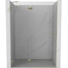 Mexen Lunar Duschschwingtüre links 140 cm, transparent, gold - 834-140-000-50-00-L
