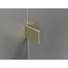 Mexen Lunar links öffnende Duschschwenktür 70 cm, transparent, gebürstetes Gold - 834-070-000-55-00-L