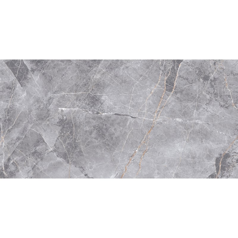 Mexen Eternity Grauer glasierter Feinsteinzeug rekt. G1, Boden-Wandfliese 120 x 60 cm, Glanz - TL112-120-060-01