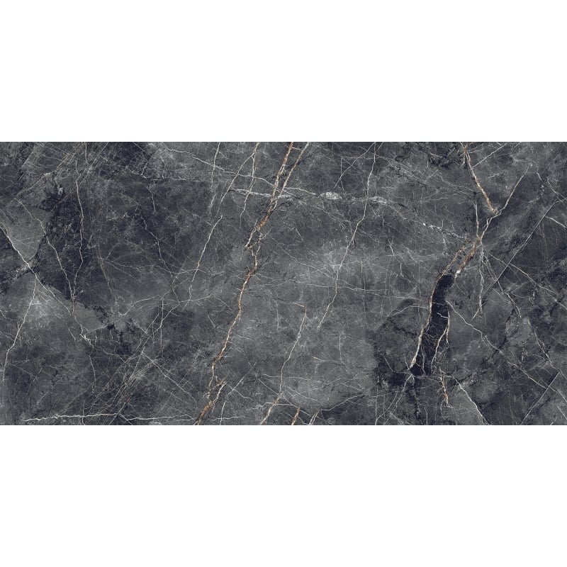 Mexen Eternity Nero glasiertes Feinsteinzeug rekt. G1, Boden- und Wandfliese 120 x 60 cm, glänzend - TL112-120-060-02