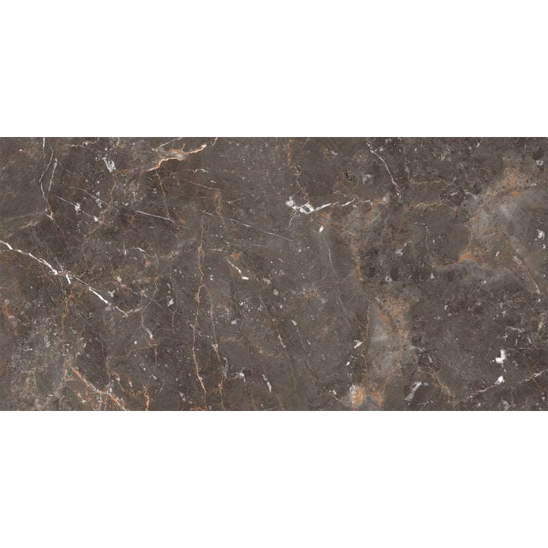 Mexen Champion Brown glasiertes Feinsteinzeug rek. G1, Boden-Wandfliese 120 x 60 cm, glänzend - TL116-120-060-00