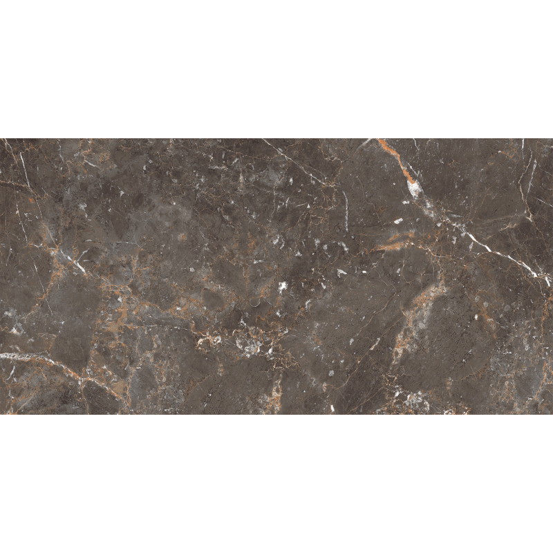 Mexen Champion Brown glasiertes Feinsteinzeug rek. G1, Boden-Wandfliese 120 x 60 cm, glänzend - TL116-120-060-00