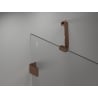 Mexen Lunar Duschdrehtür links 85 cm, transparent, Roségold - 834-085-000-60-00-L