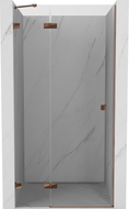 Mexen Lunar Duschklapptür links 105 cm, transparent, Roségold - 834-105-000-60-00-L