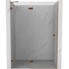 Mexen Lunar Duschdrehtür links 135 cm, transparent, Roségold - 834-135-000-60-00-L
