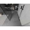 Mexen Kioto Freistehende Duschwand 120 x 200 cm, schwarzes Gitter 8 mm, schwarz - 800-120-002-70-77