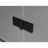 Mexen Lunar Duschabtrennung, Schwingtür, links, 100 cm, transparent, schwarz - 834-100-000-70-00-L