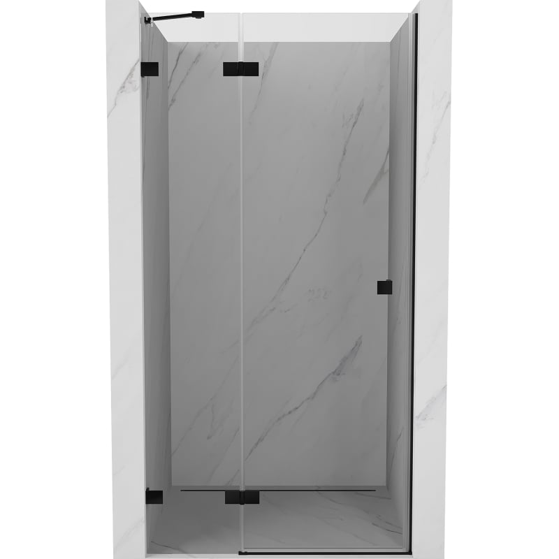 Mexen Lunar Duschflügeltür links 120 cm, transparent, schwarz - 834-120-000-70-00-L