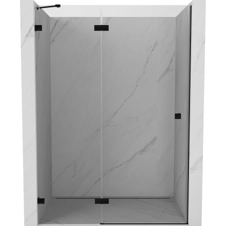 Mexen Lunar Duschschwingtüren links 135 cm, transparent, schwarz - 834-135-000-70-00-L